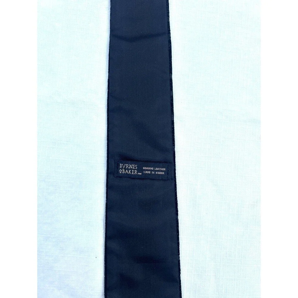 Byrnes & Baker Suede Black Textured Narrow tie